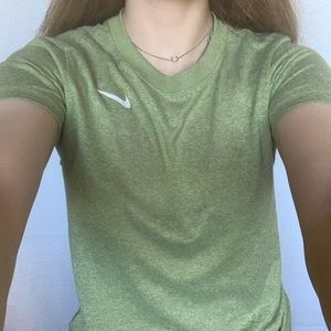 nike green athletic top